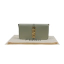 Fendi Fendigraphy Wallet On Chain Leather Green