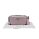 Prada Nappa Antique Leather Multi-Pocket Shoulder Bag in Pink