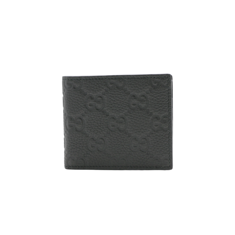 [Gucci-20228] Gucci GG Embossed Leather Black Wallet 835001.
