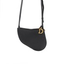 Christian Dior Saddle Triple Zip Black Bag