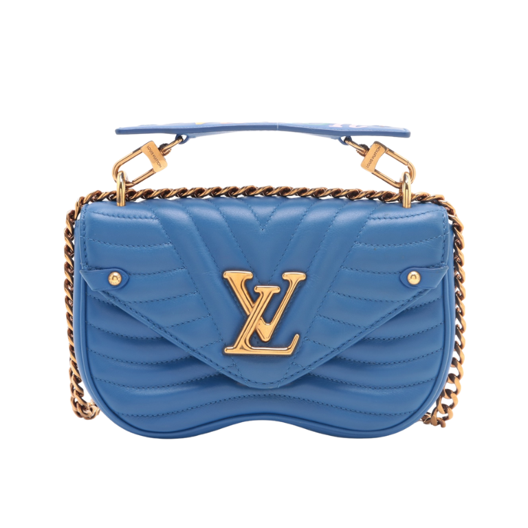 Louis Vuitton New Wave PM Blue Chain Bag 