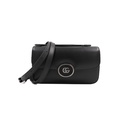 Gucci Petit GG Mini Leather Shoulder Bag Black 739722