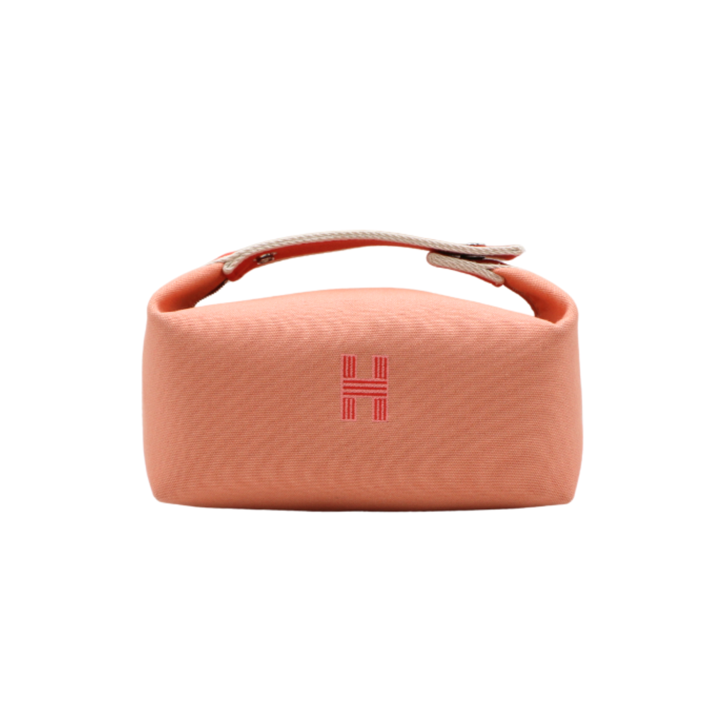Hermes Canvas Small Bride-A-Brac Pouch Goyave
