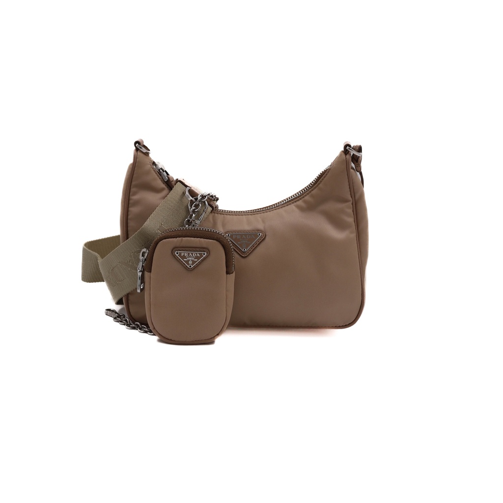 Prada Nylon Re-Edition 2005 Handbag Cammeo