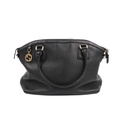 Gucci Dollar Calfskin Large GG Charm Dome Satchel Tote Black