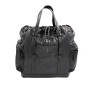 Gucci Drawstring Leather Tote Black 725664