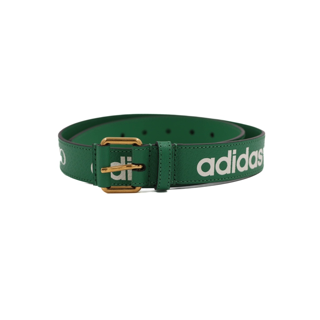 Gucci x Adidas Logo Belt Green 702277 In Size 80 32