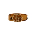 Gucci X ADIDAS GG Marmont Wide Belt Yellow 406831 In Size 70 28
