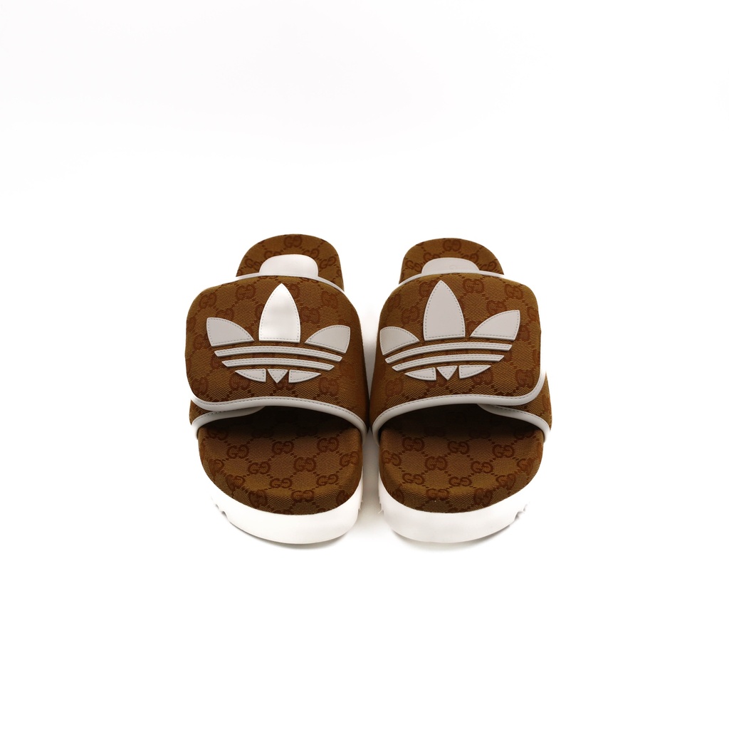 Gucci x Adidas GG Canvas Canvas Slides w/ Tags Men's Size 10
