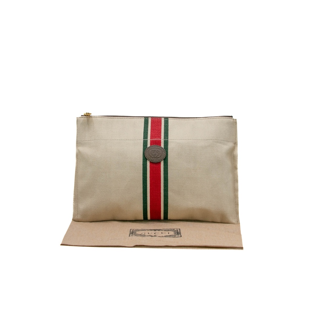 Gucci Canvas Beige Pouch 657592