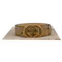 Gucci Buckle Python Belt 725993 In Size 75 30
