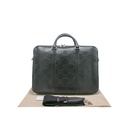 GG Medium Briefcase Black Jumbo GG Leather 792264