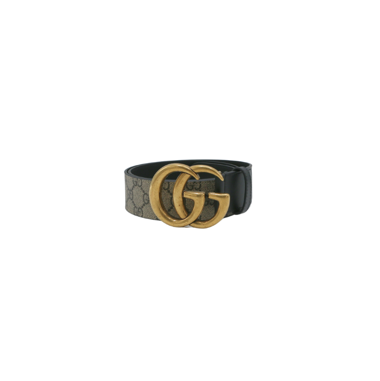 Gucci Re-Edition Wide Leather Belt 400593 Size 85 34