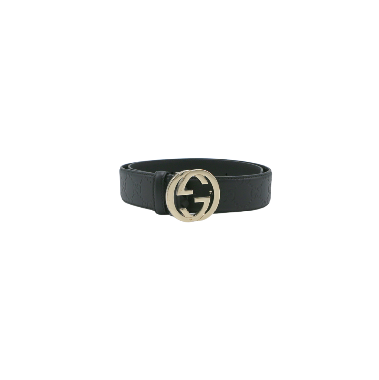 Gucci GG Supreme Belt with G Buckle Size 80 32 370543