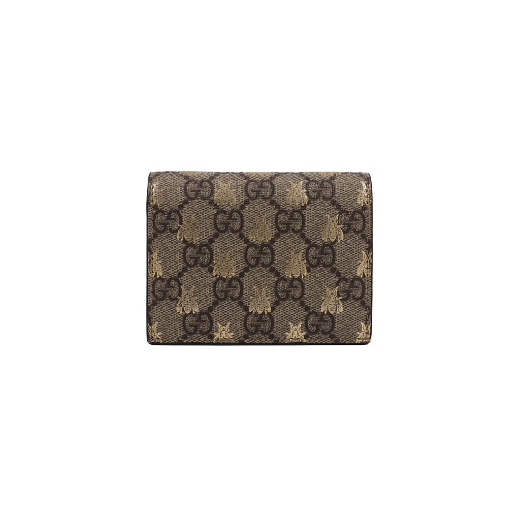 Gucci GG Supreme Bees Card Case Wallet 508757