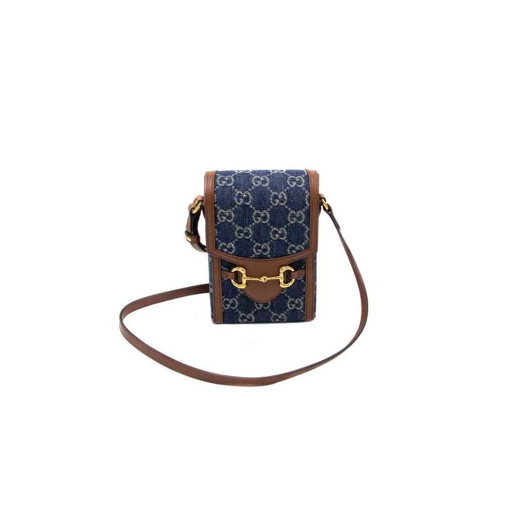 Gucci Horsebit 1955 Mini Bag Blue 625615