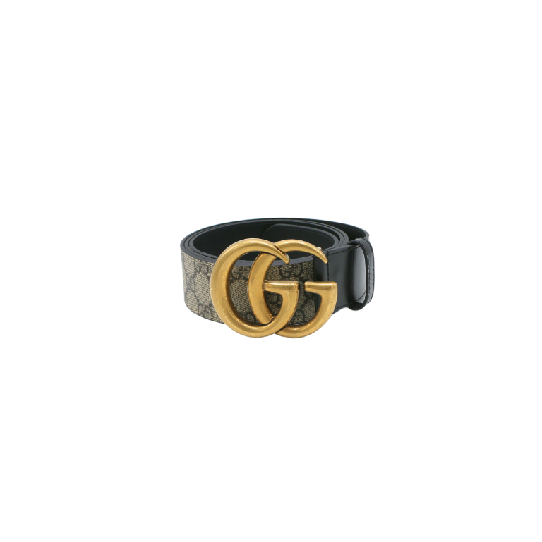 Gucci Re-Edition Wide Leather Belt 400593 Size 110 44