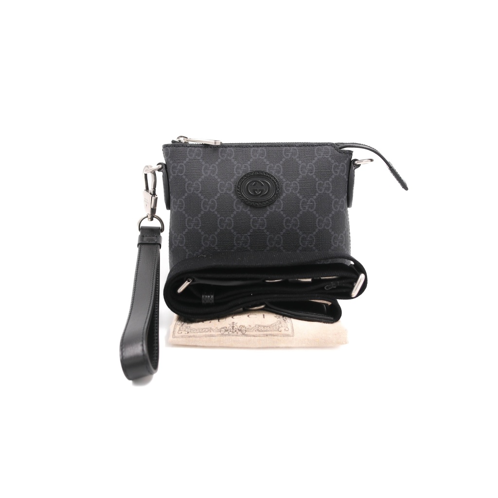 Gucci GG Supreme Canvas Interlocking G Messenger Bag 723306