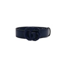 Gucci Blue GG Buckle Supreme Leather 85 34 414516
