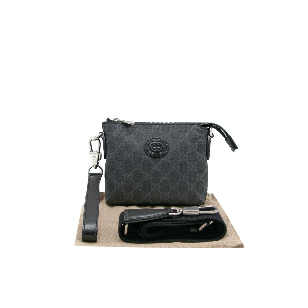 Gucci GG Supreme Canvas Interlocking G Messenger Bag 723306