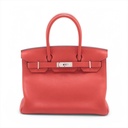Hermes Birkin 30 Taurillon Clemence Rouge Tomate  2016