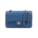Chanel Classic Caviar Small Bag Blue