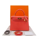 Hermes Epsom Kelly Sellier 28 Capucine Sanguine 2015