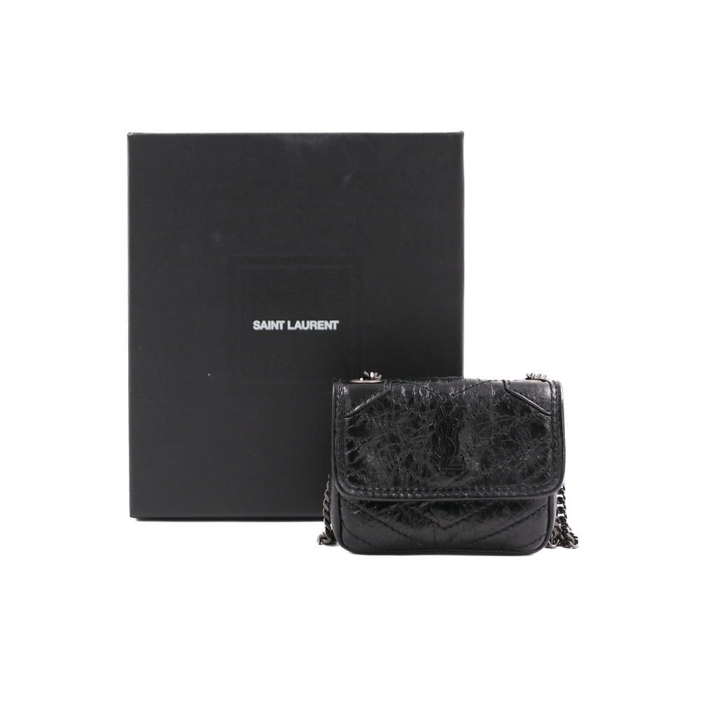 Saint Laurent Leather Niki Mini Black