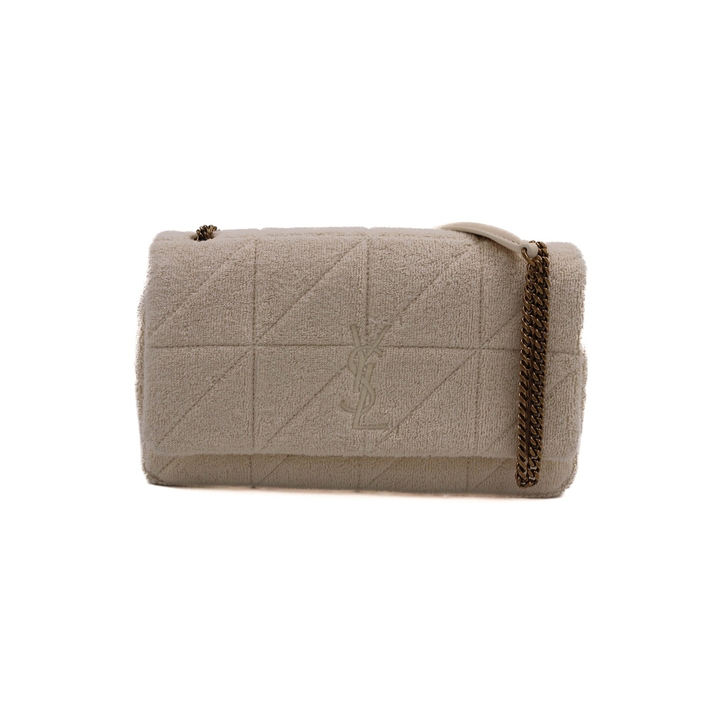 Saint Laurent Terry Patchwork Monogram Medium Jamie Tropical Sand