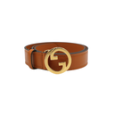 Gucci GG Logo Buckle Belt Brown In Size 70 28 734771
