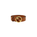 Gucci GG Logo Buckle Belt Brown In Size 70 28 734771