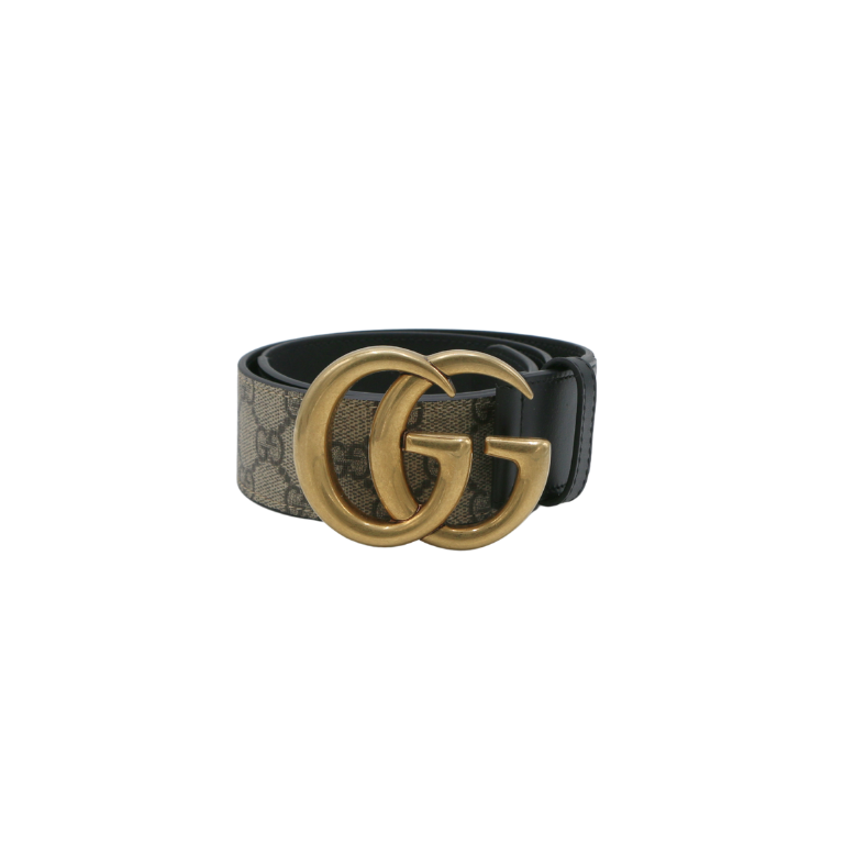 [Gucci-20954] Gucci Re-Edition Wide Leather Belt 400593 Size 70 28