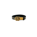 Gucci GG Marmont Reversible Thin Belt Black and Brown 659418 In Size 85 34