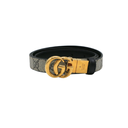 Gucci GG Marmont Reversible Thin Belt Black and Brown 659418 In Size 85 34