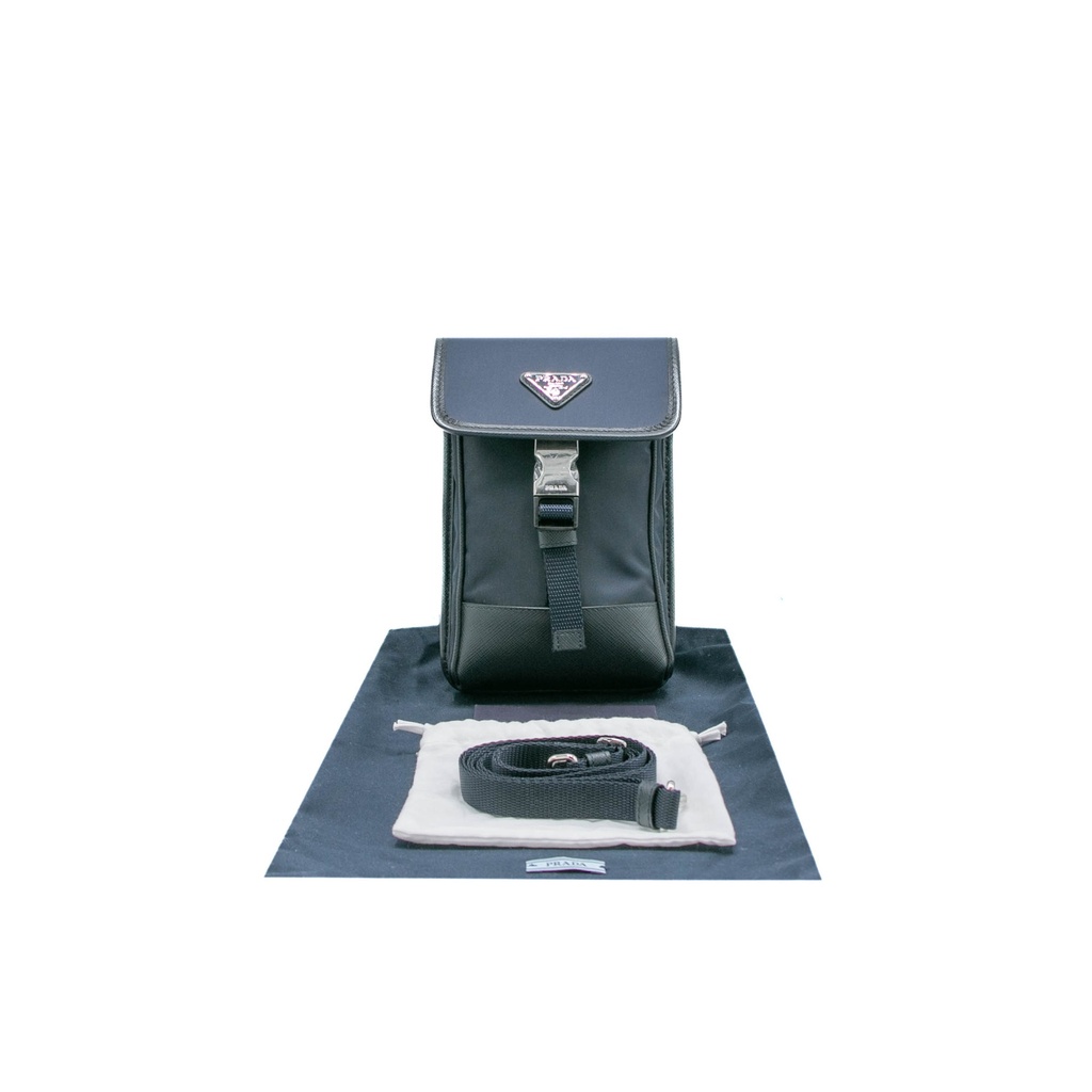 Prada Re-Nylon And Saffiano Leather Smartphone Case