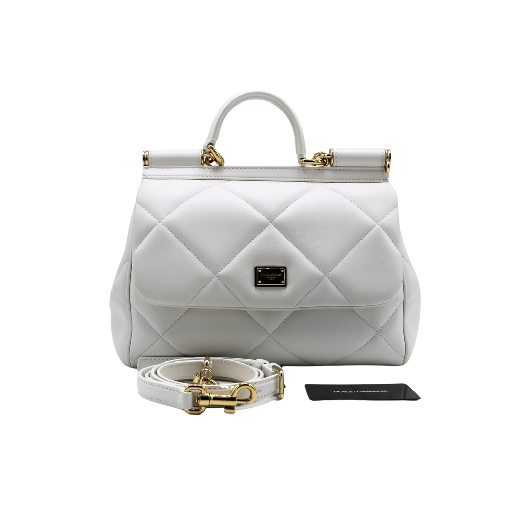 Dolce & Gabbana Medium Miss Sicily Bag White