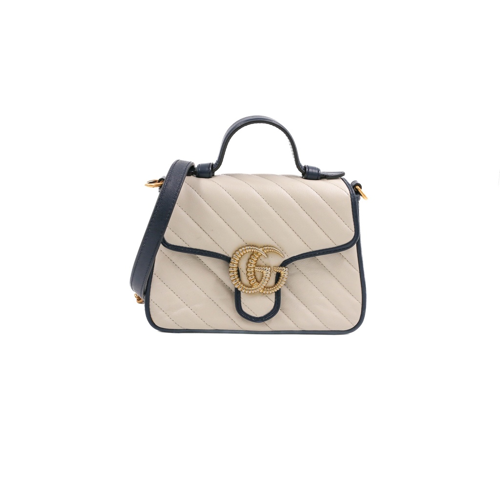 Gucci GG Marmont Leather Top Handle Bag 583571