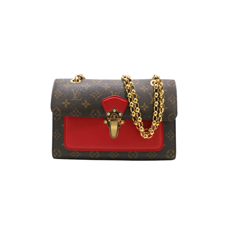 Louis Vuitton  Monogram Victoire Bag Red