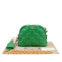 Gucci GG Matelasse Leather Shoulder Bag Green 702229