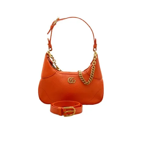 [Gucci-21334] Gucci Aphrodite Small Orange Shoulder Bag 731817