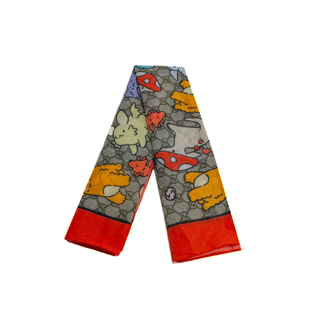 Gucci GG Multicolor Scarf In Size 70x70 736239