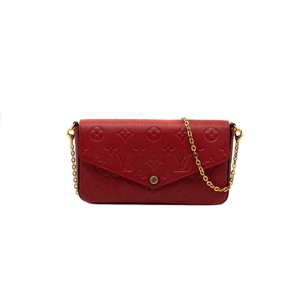  Louis Vuitton  Empreinte Pochette Felicie Chain Wallet 