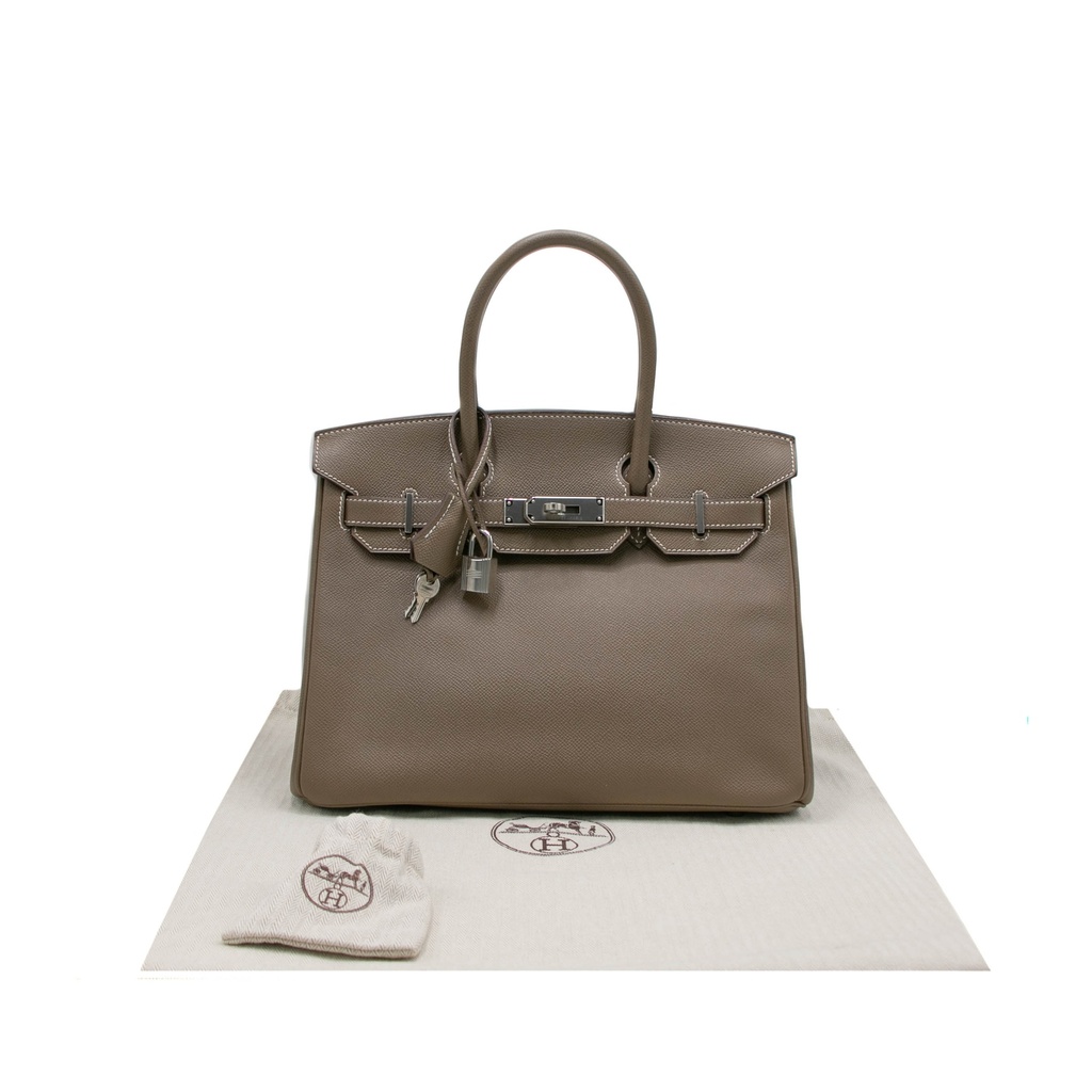 Hermes Birkin 30 Epsom Leather Grey 2014