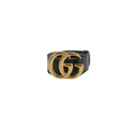 Gucci GG Black Leather Belt with Shiny Buckle 406831 85 34