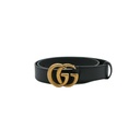 Gucci GG Dark Brown Leather Belt with Gold Buckle 414516 95 38