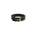 Gucci GG Black Leather Belt with Gold Buckle 4715600 95 38