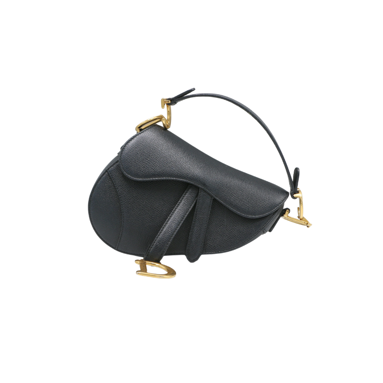 Christian Dior Mini Saddle Bag Black