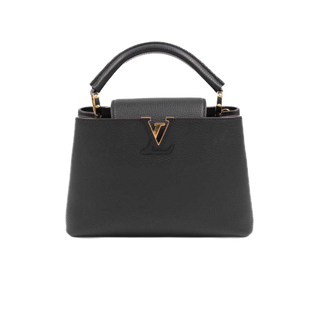 Louis Vuitton Taurillon Capucines Black PM
