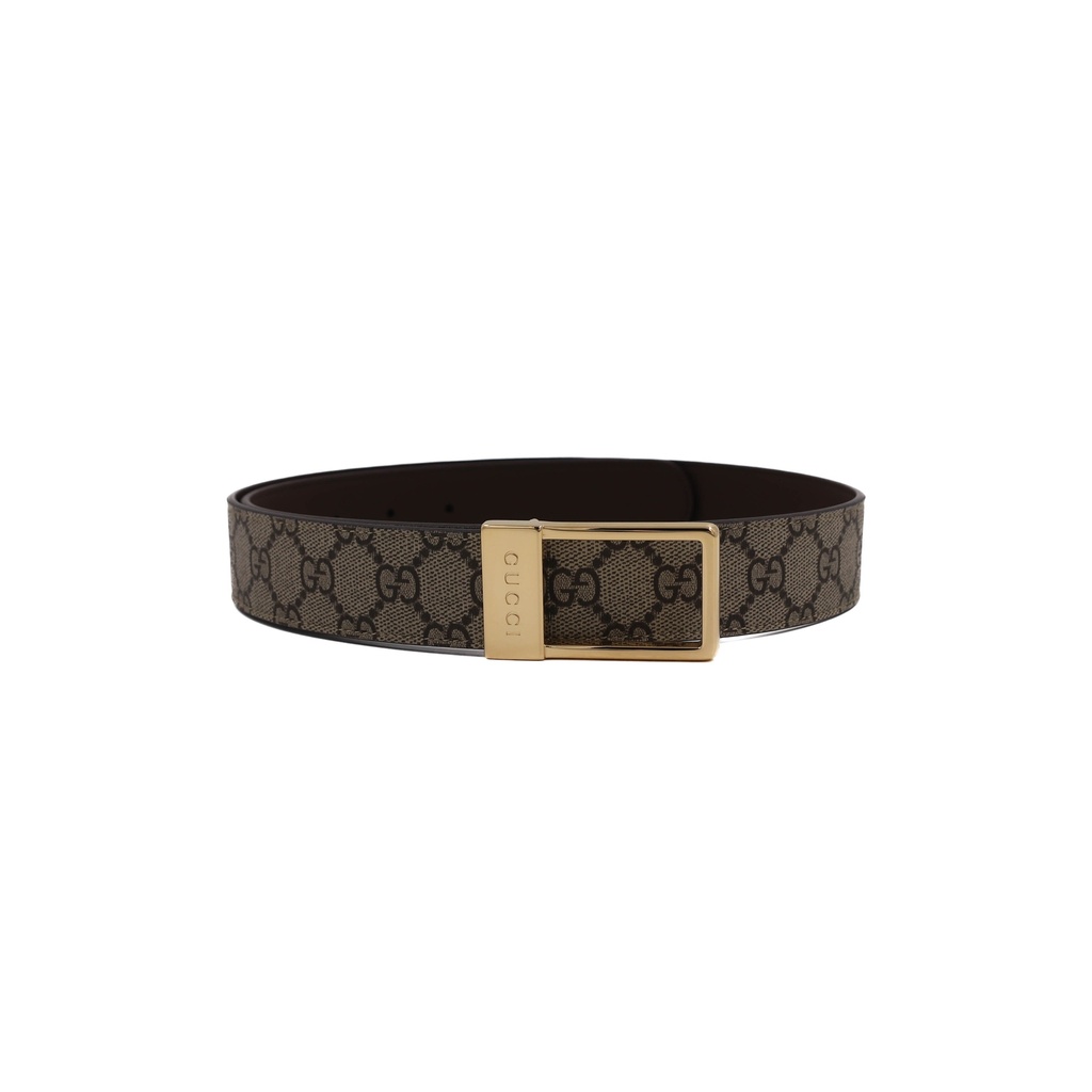 [Gucci-21556] Gucci GG Belt With Rectangular Buckle 722370 110 44