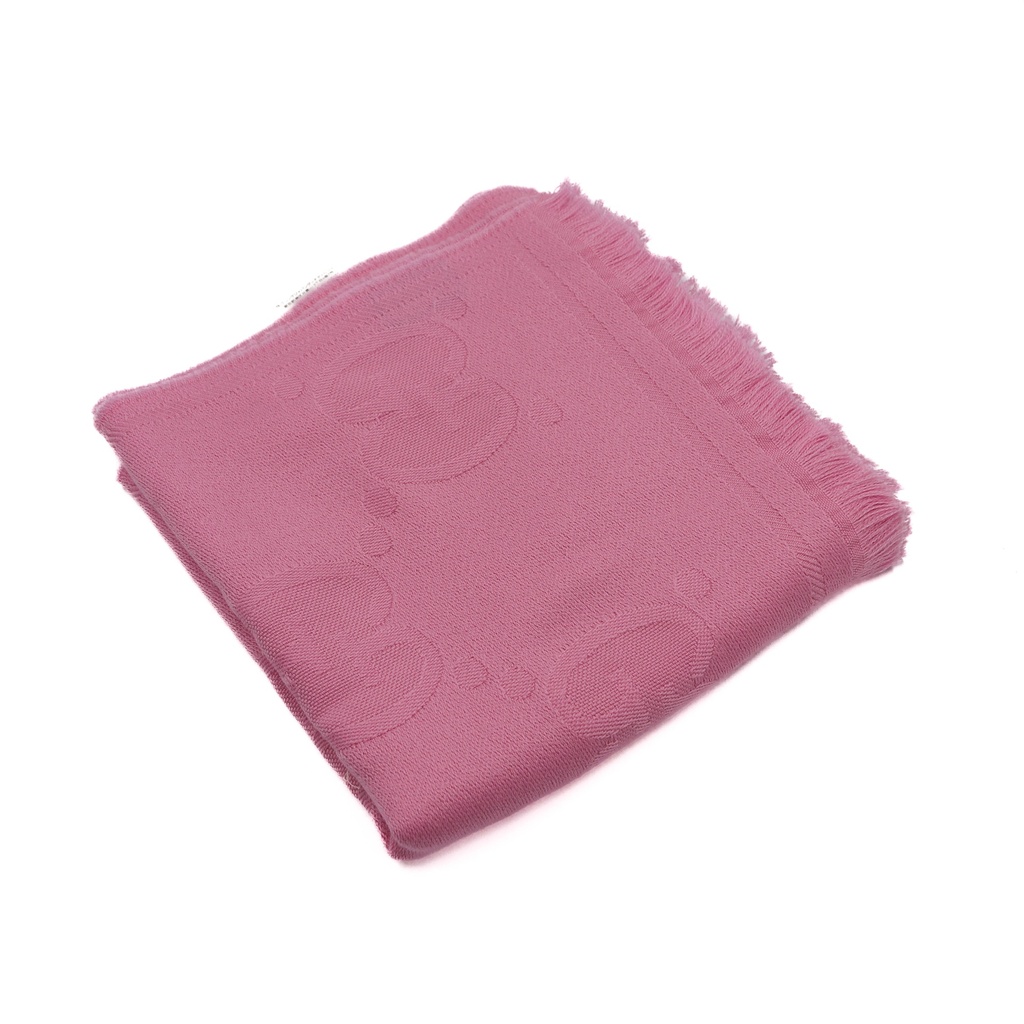Gucci GG Pink Wool Scarf In Size 45x195 581537